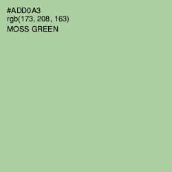 #ADD0A3 - Moss Green Color Image